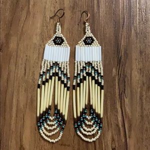 Native American quill earrings
